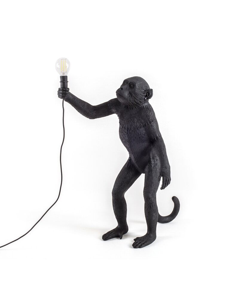 Seletti The Monkey Lamp da appoggio versione da esterni - nero