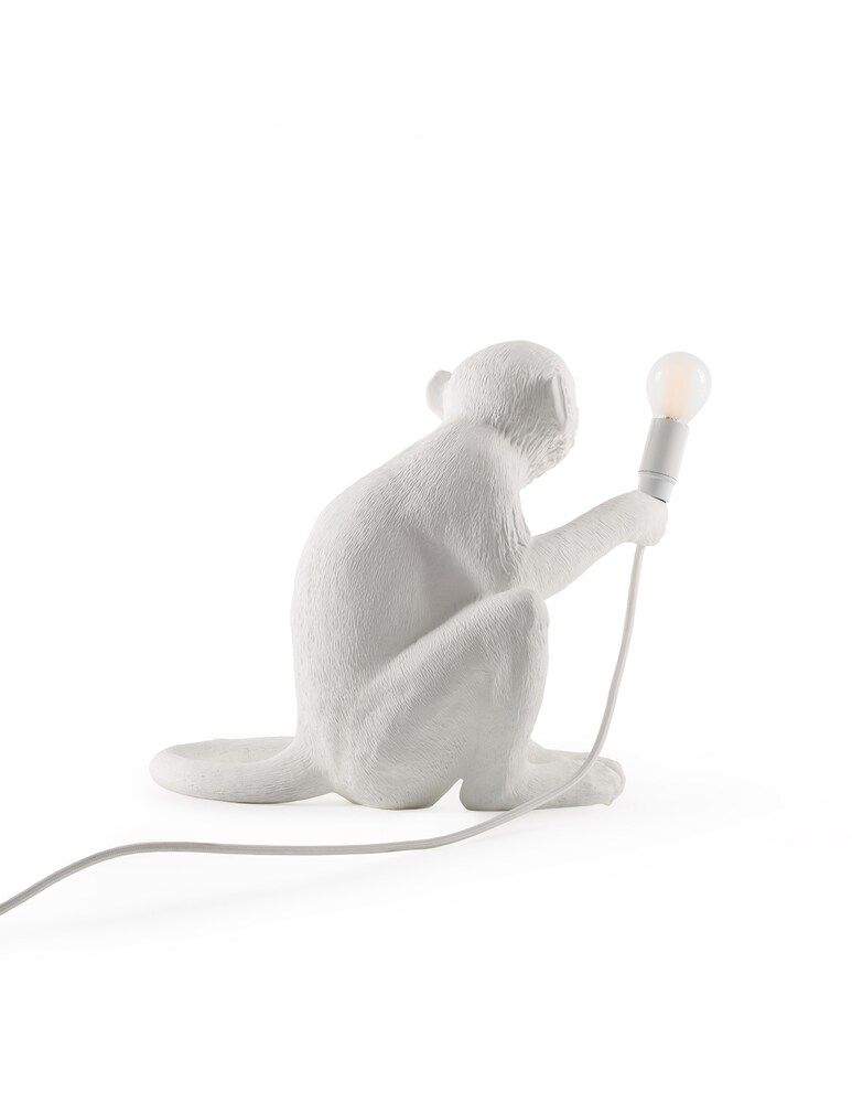 Seletti The Monkey Lamp Seduta - Bianco