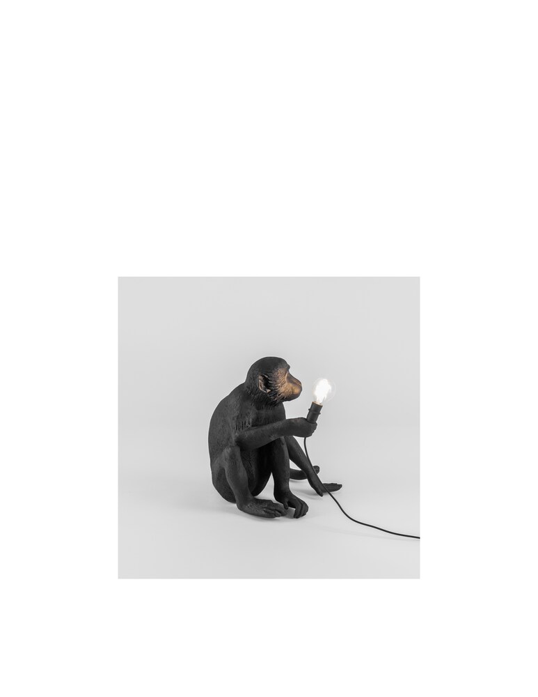 Seletti The Monkey Lamp Seduta Versione Da Esterni - Nero