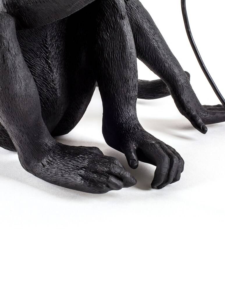 Seletti The Monkey Lamp Seduta Versione Da Esterni - Nero