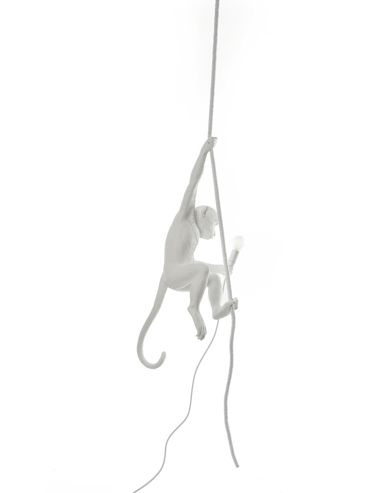 Seletti The Monkey Lamp Versione Da Soffitto - Bianco
