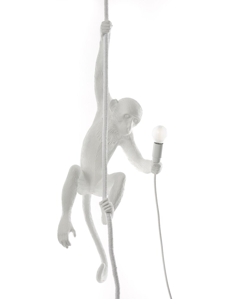 Seletti The Monkey Lamp versione da soffitto - bianco