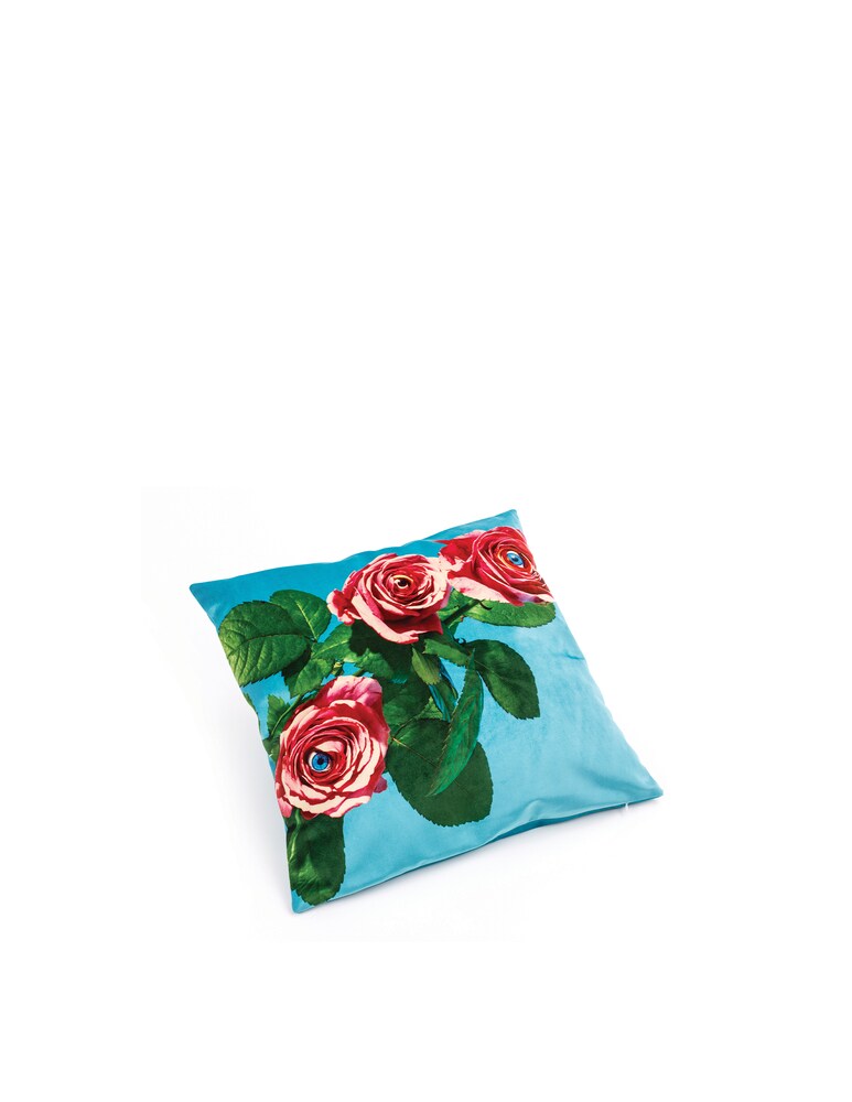 Seletti Toiletpaper Roses Cuscino - Multicolor