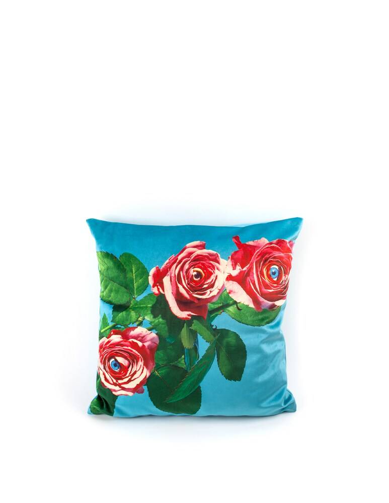 Seletti Toiletpaper Roses Cuscino - Multicolor