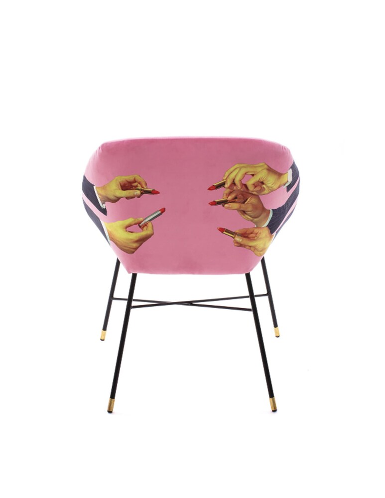 Seletti Toiletpaper Sedia "Lipsticks" - Rosa