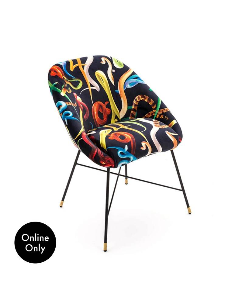 Seletti Toiletpaper Sedia "Snakes" - Multicolor