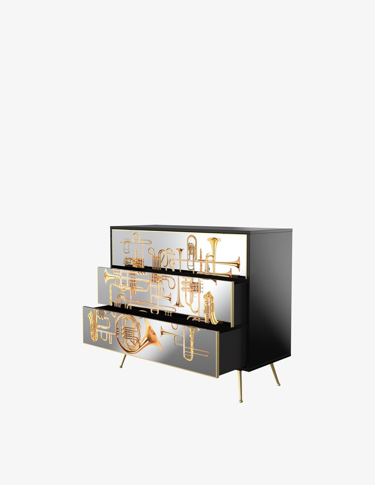 Seletti Trumpets Cassettiera 3 Cassetti - Multicolor