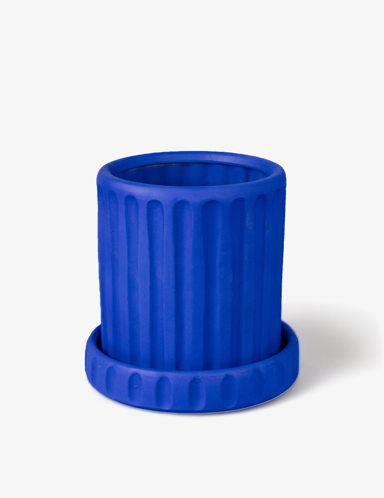 Seletti Vaso E Sottovaso Dorico Blu
