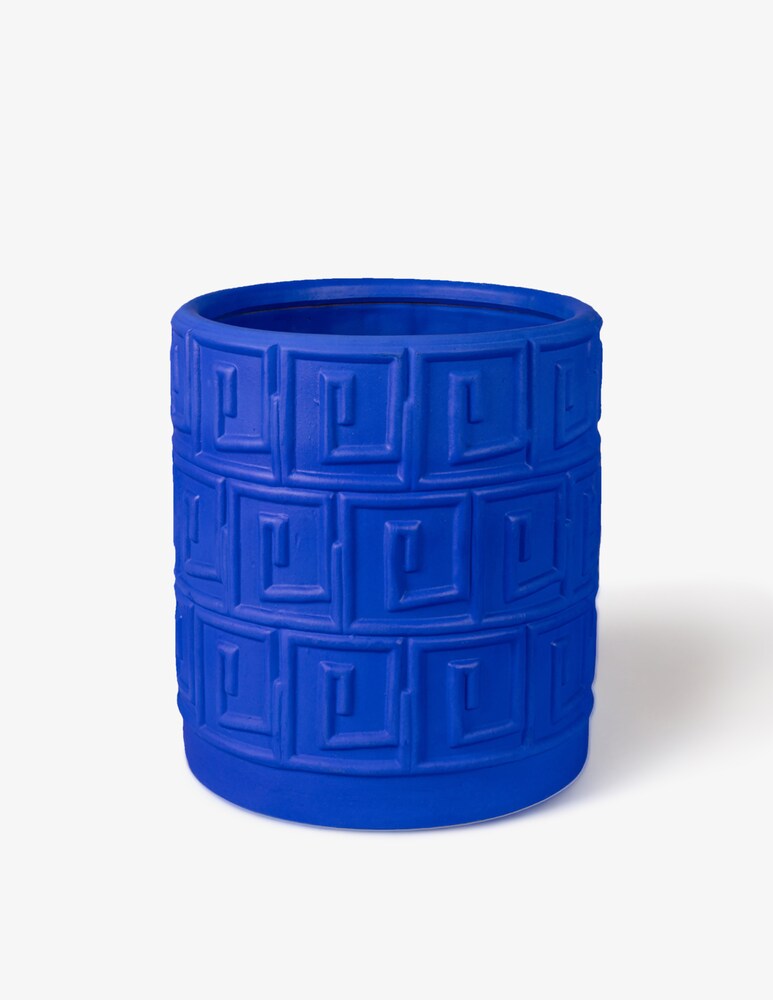 Seletti Vaso E Sottovaso Greca Blu