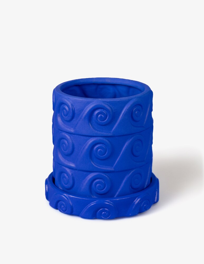 Seletti Vaso E Sottovaso Onda Blu