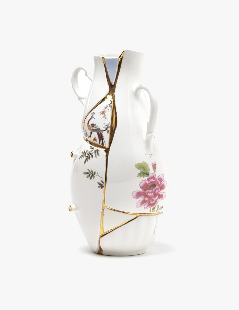 Seletti Vaso "Kintsuji" - Bianco