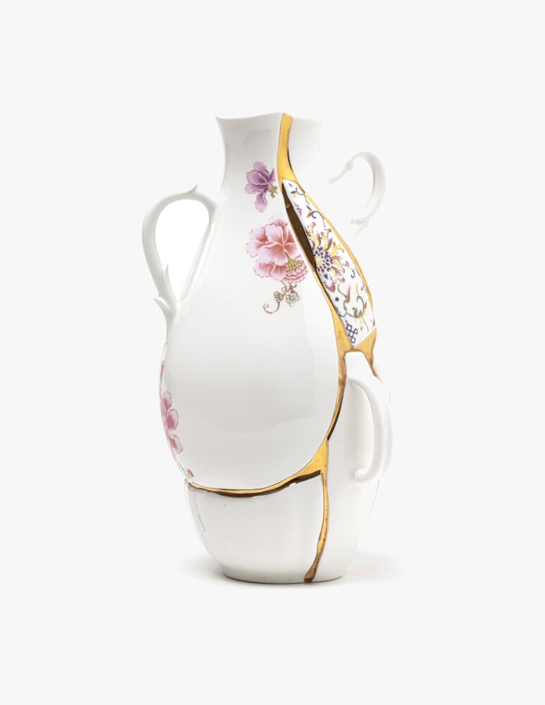 Seletti Vaso "Kintsuji" - Bianco