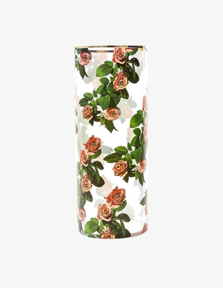 Seletti Vaso "Toiletpaper" Roses - Multicolor