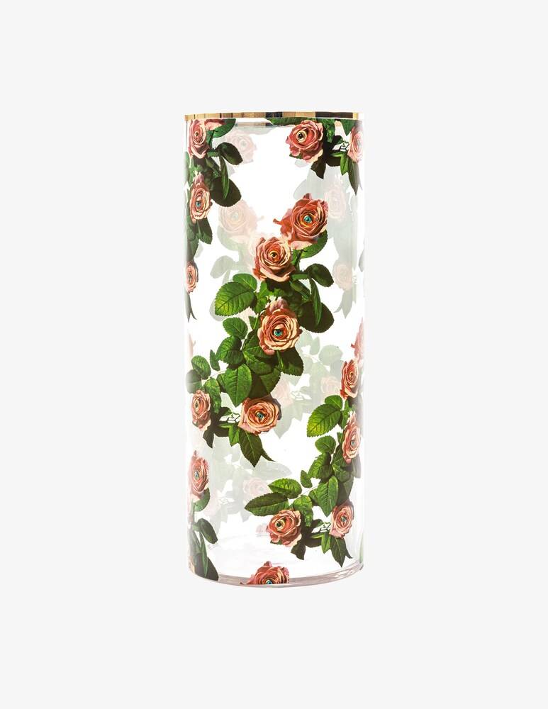 Seletti Vaso "Toiletpaper" Roses - Multicolor