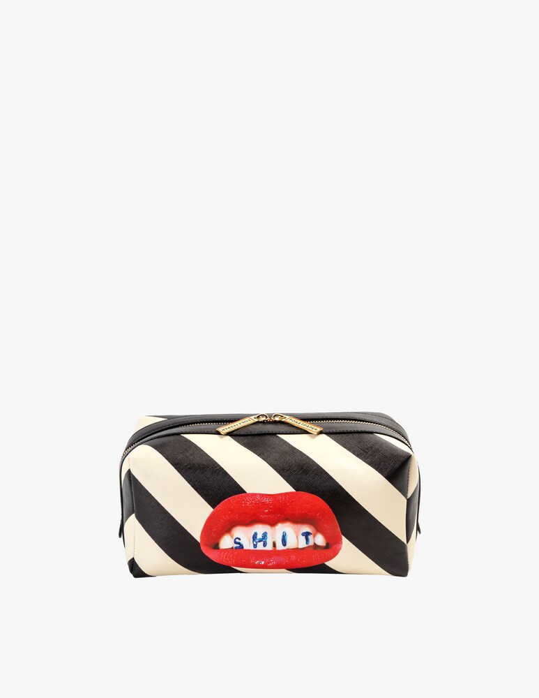 Seletti Washbag "Toiletpaper Home" Regimental Shit - Multicolor