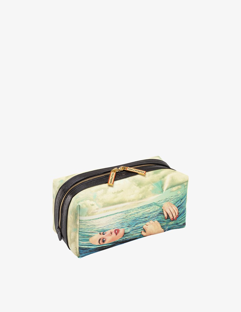 Seletti Washbag "Toiletpaper Home" Sea Girl - Multicolor