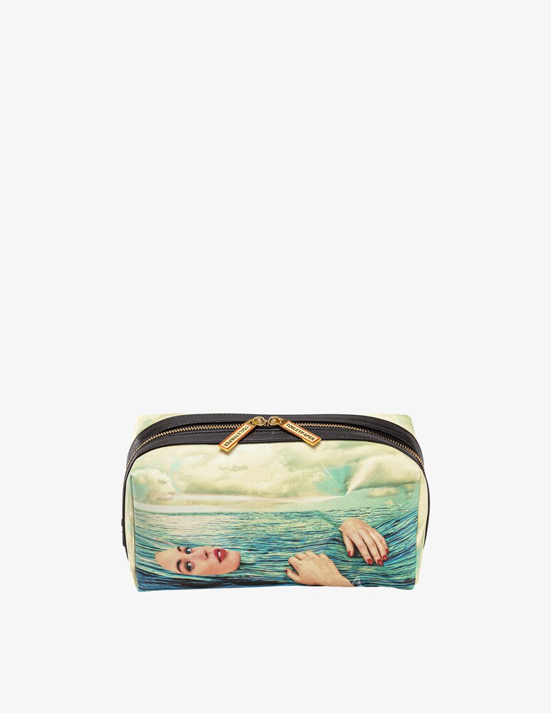 Seletti Washbag "Toiletpaper Home" Sea Girl - Multicolor
