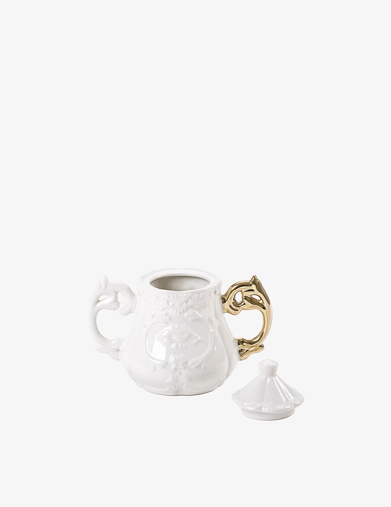 Seletti Zuccheriera "I-Wares" Manico Oro - Multicolor
