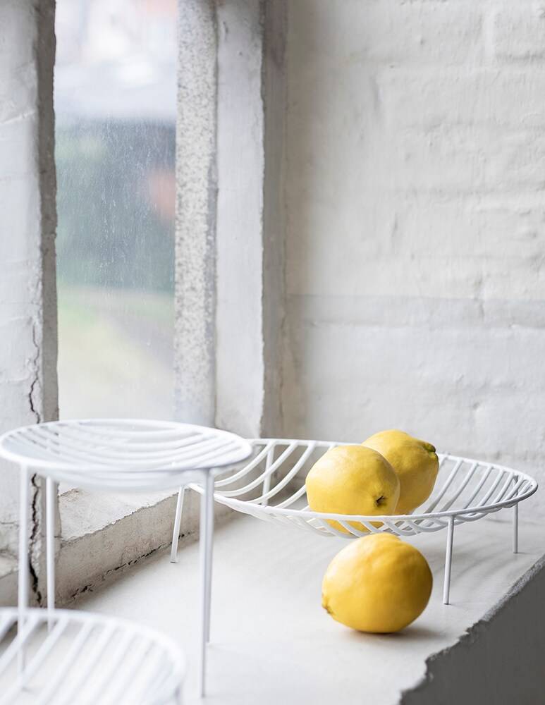 Serax Sculture In Metallo Di Antonino Sciortino Basket Nana - Bianco