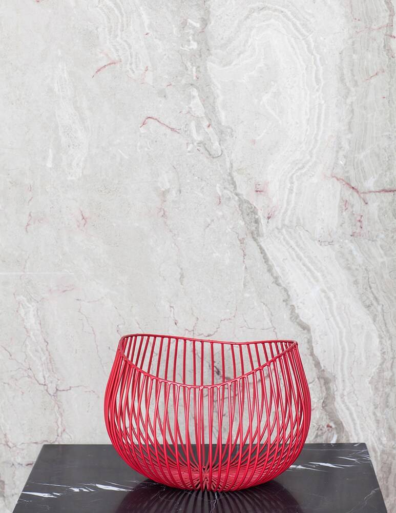 Serax Sculture In Metallo Di Antonino Sciortino Basket Gio - Rosso