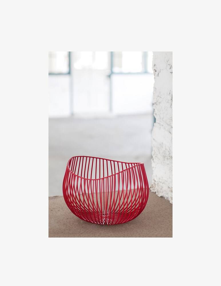 Serax Sculture In Metallo Di Antonino Sciortino Basket Gio - Rosso