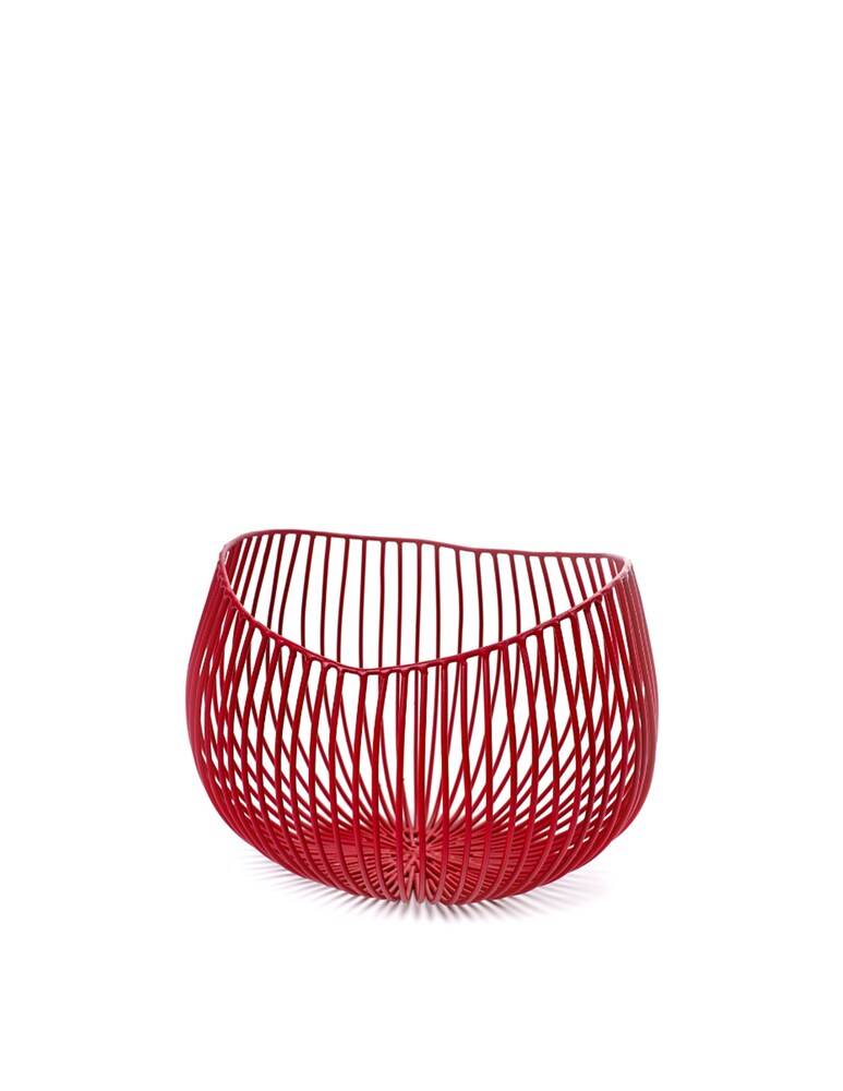 Serax Sculture In Metallo Di Antonino Sciortino Basket Gio - Rosso
