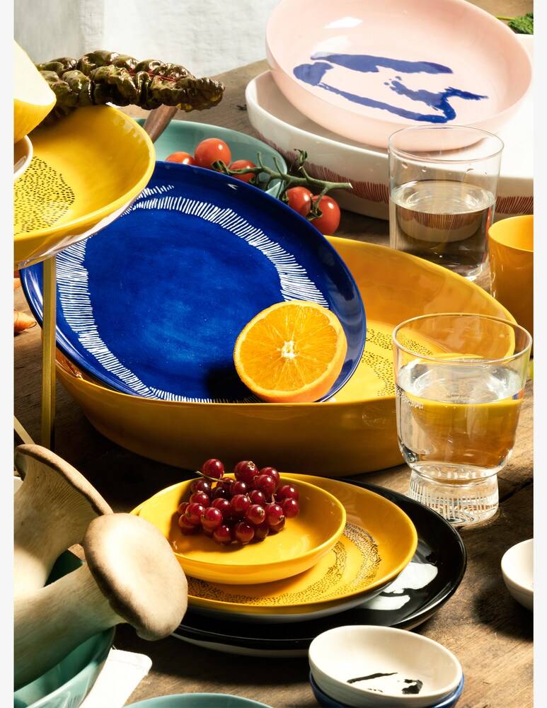 Serax Set Di Piatti Da Frutta Feast By Ottolenghi 2 Pezzi - Giallo
