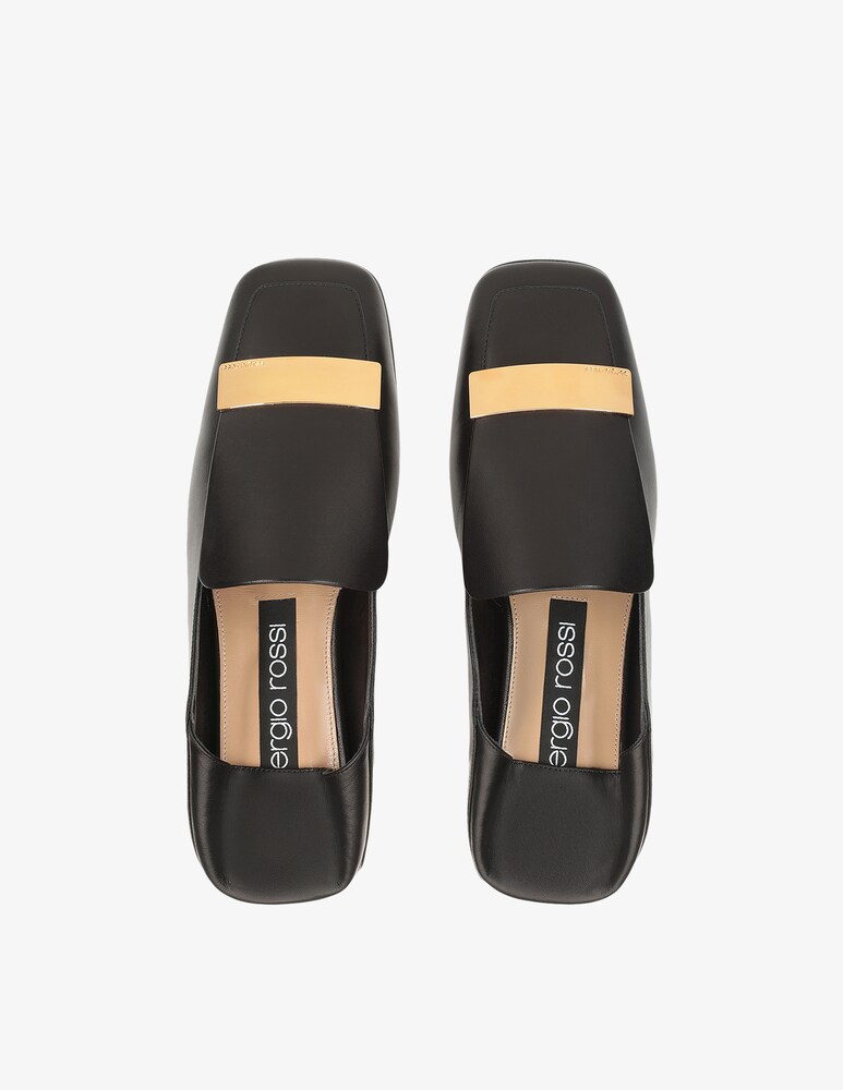 Sergio Rossi Slipper In Pelle SR1 - Nero