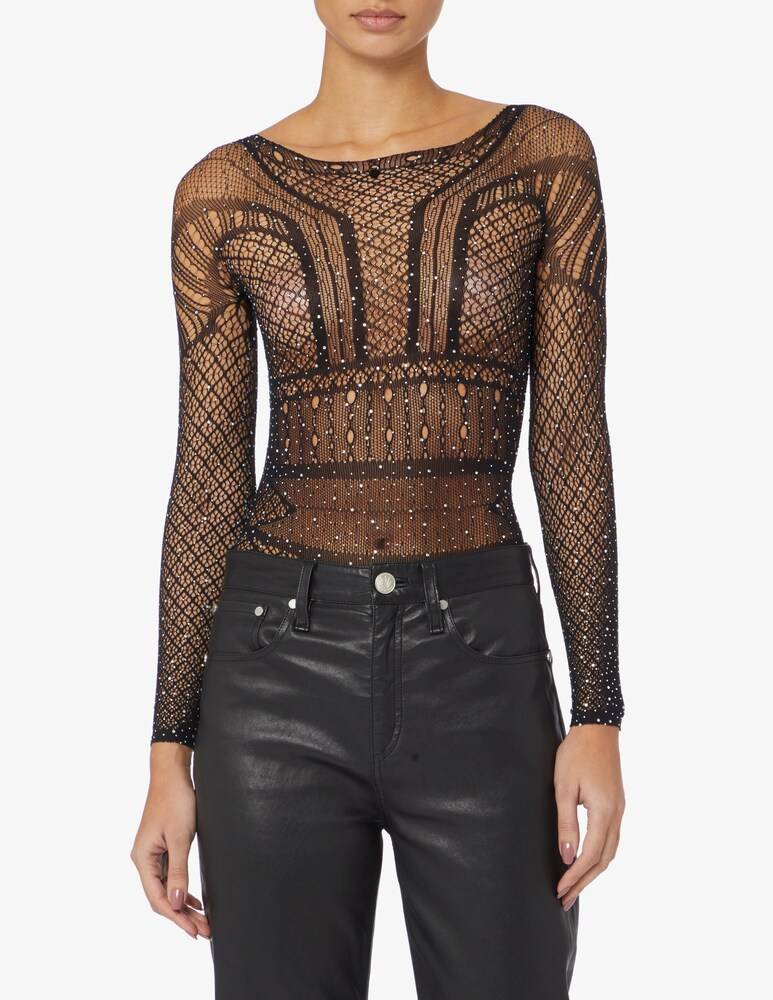 Sharay Body Loop crystal scollo barca glitter