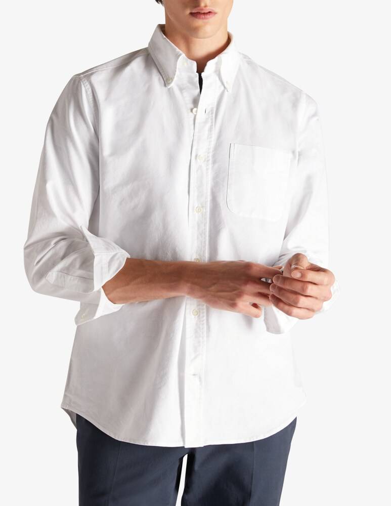 Slowear Glanshirt Camicia regular fit in cotone Oxford