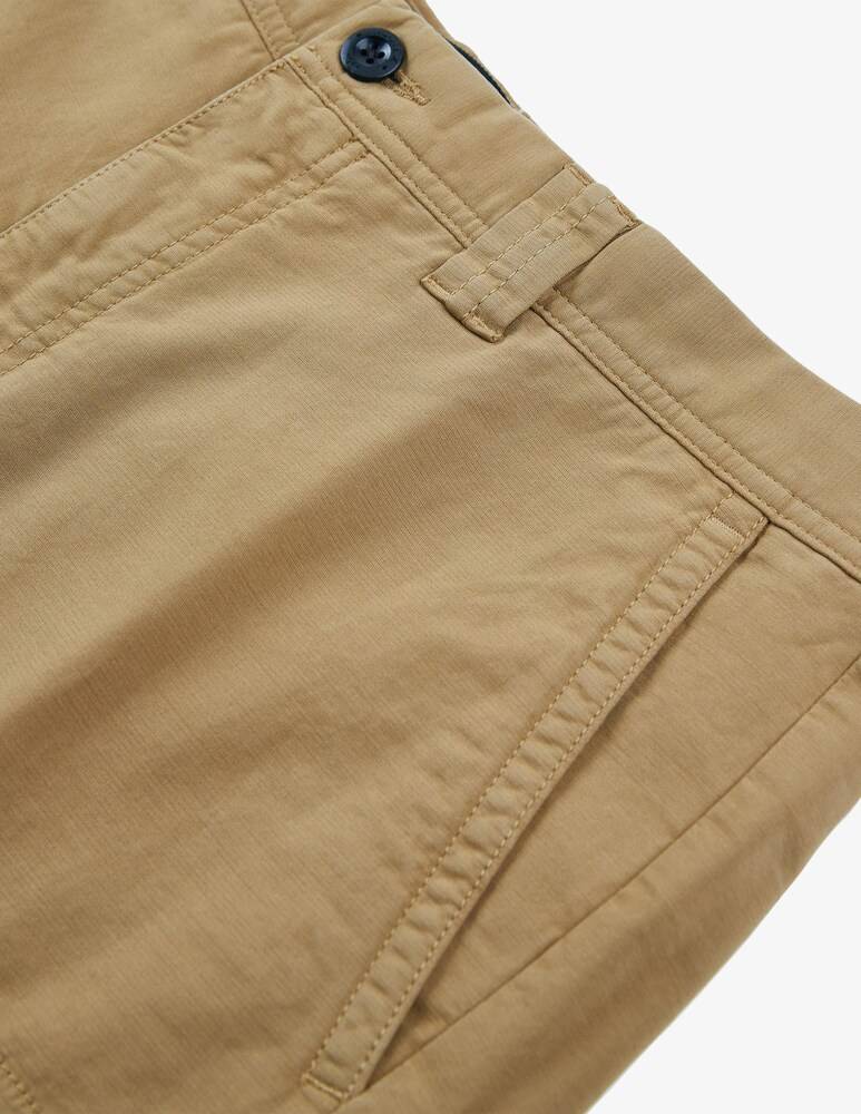 Slowear Incotex Pantalone Cargo Tapered Fit In Summer Satin Certificato