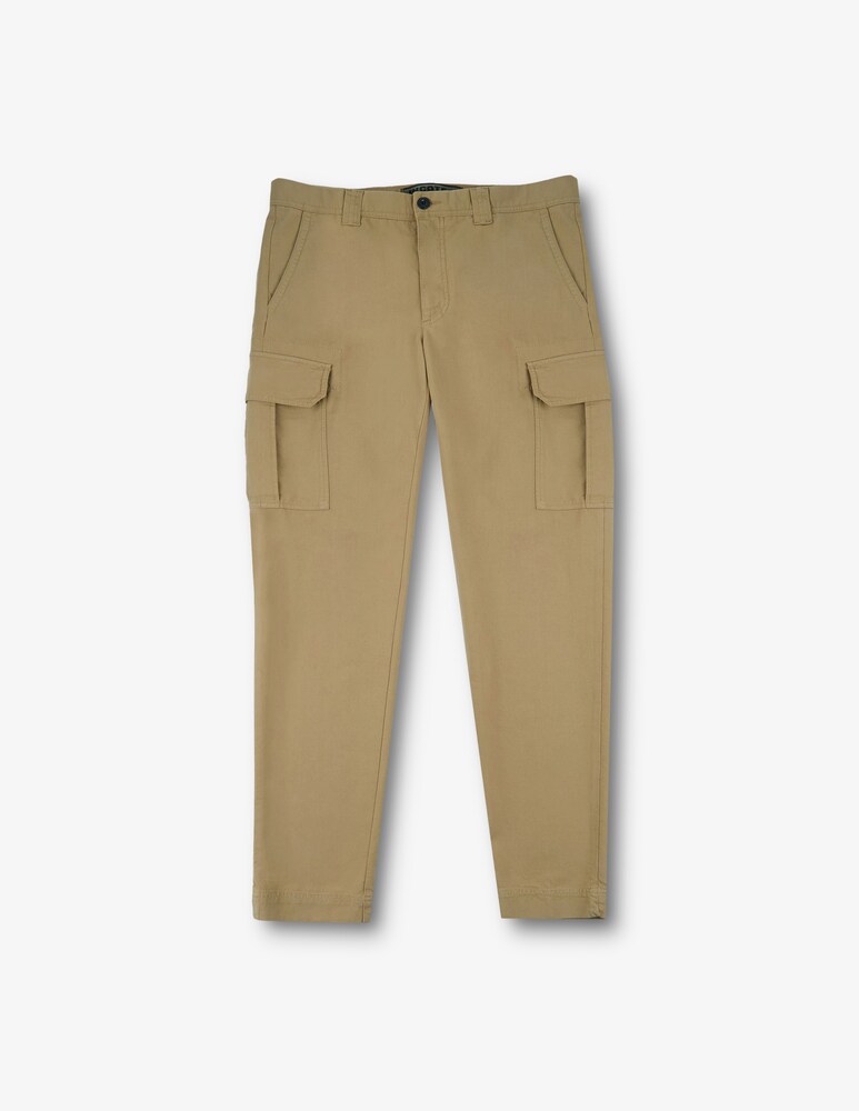 Slowear Incotex Pantalone cargo tapered fit in summer satin certificato