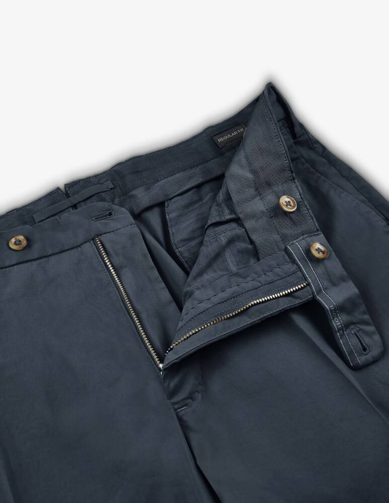 Slowear Incotex Pantalone Regular Fit In Cotone Certificato Royal Batavia