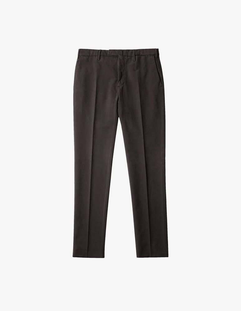 Slowear Incotex Pantalone Slim Fit In Doeskin Certificato