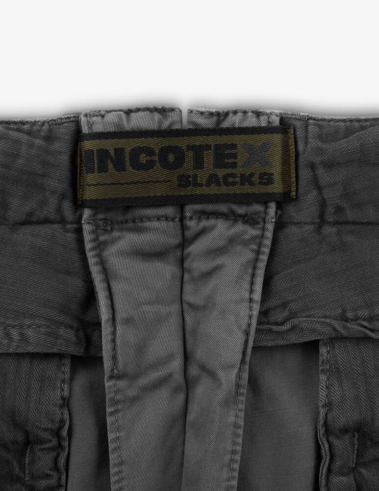 Slowear Incotex Pantalone Slim Fit In Gabardina Stretch Certificata
