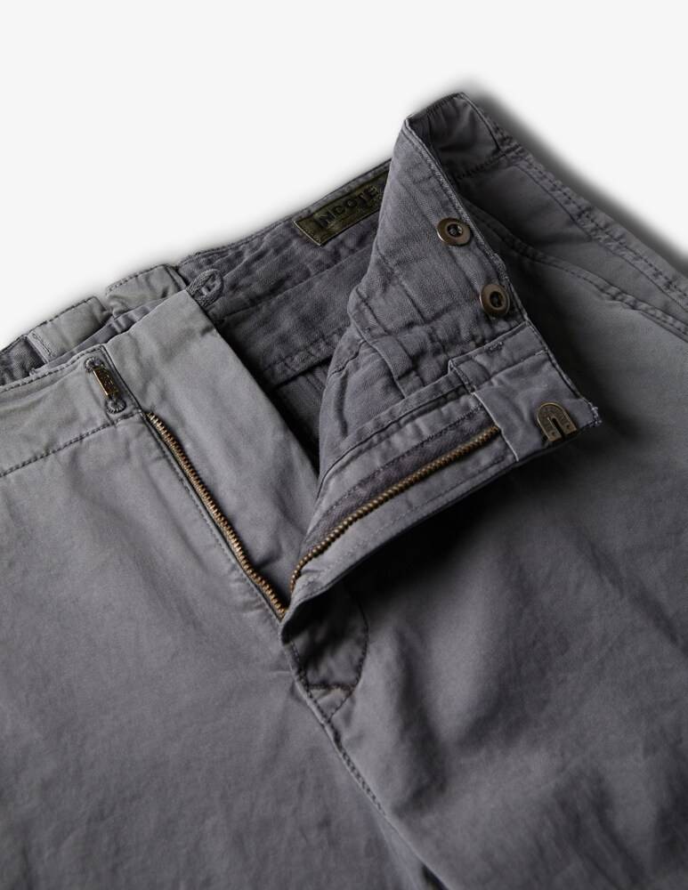 Slowear Incotex Pantalone Slim Fit In Gabardina Stretch Certificata