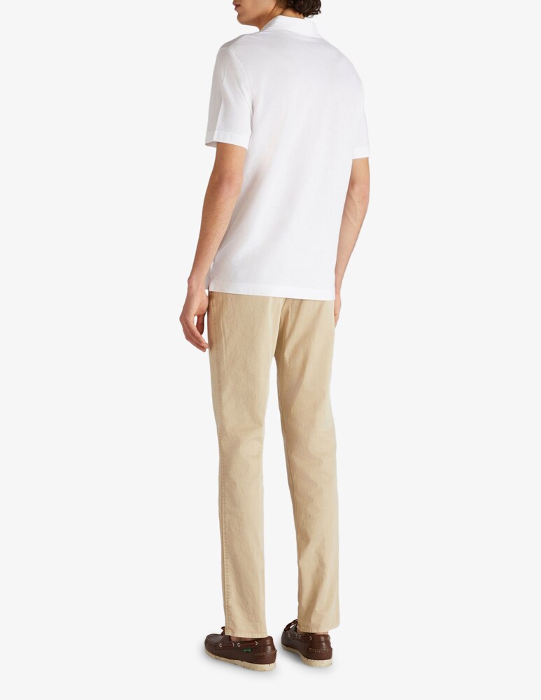 Slowear Incotex Pantalone Slim Fit In Gabardina Stretch Certificata