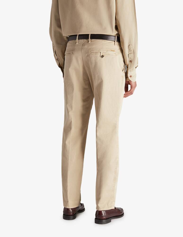 Slowear Incotex Pantalone Slim Fit In Gabardina Stretch Certificata