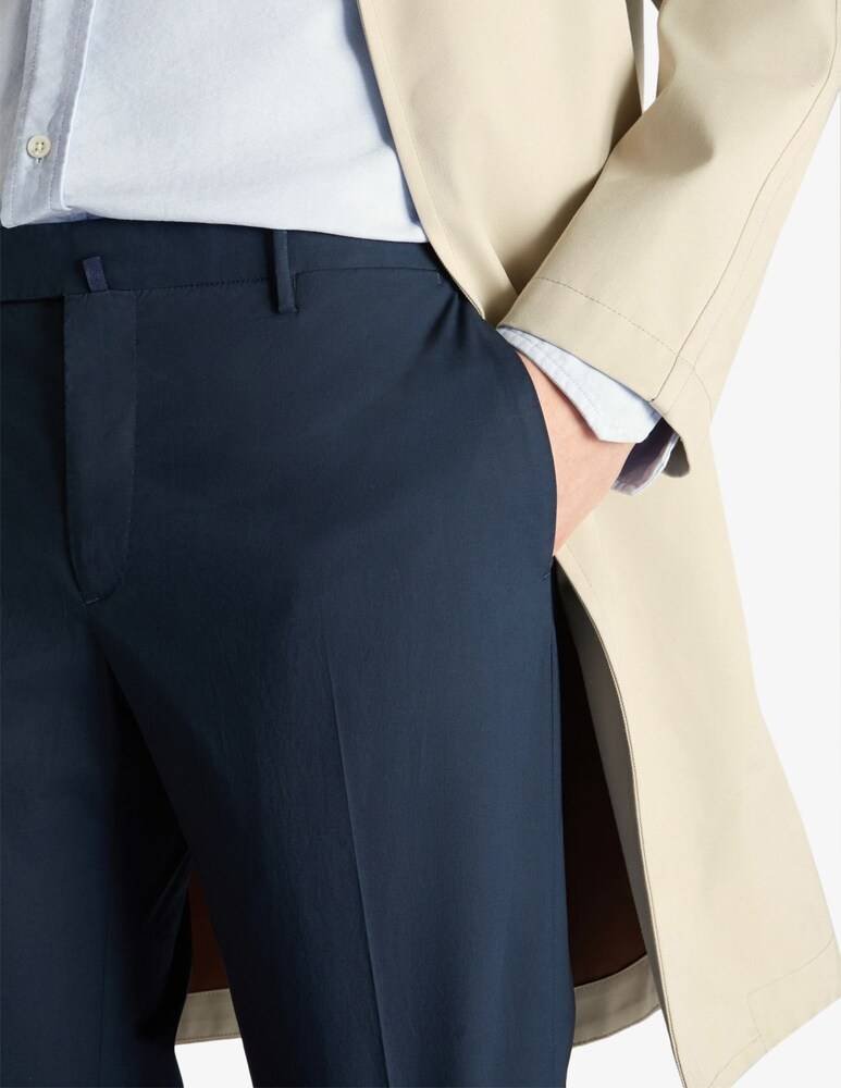 Slowear Incotex Pantalone Slim Fit In Summer Popeline Certificato