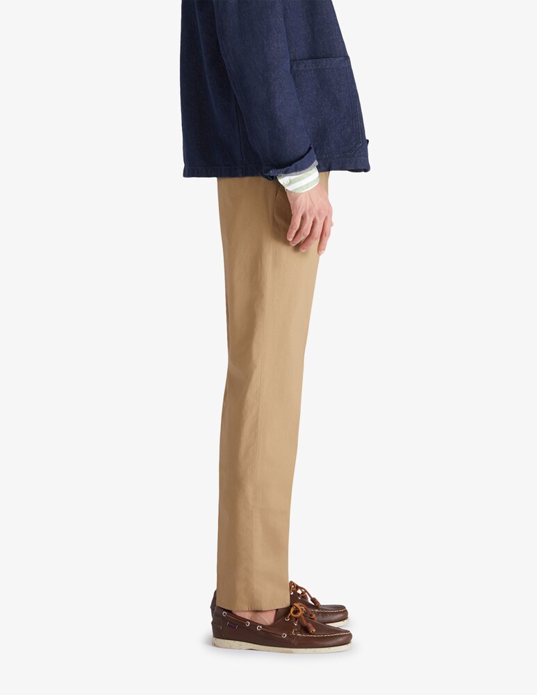 Slowear Incotex Pantalone Slim Fit In Summer Popeline Certificato
