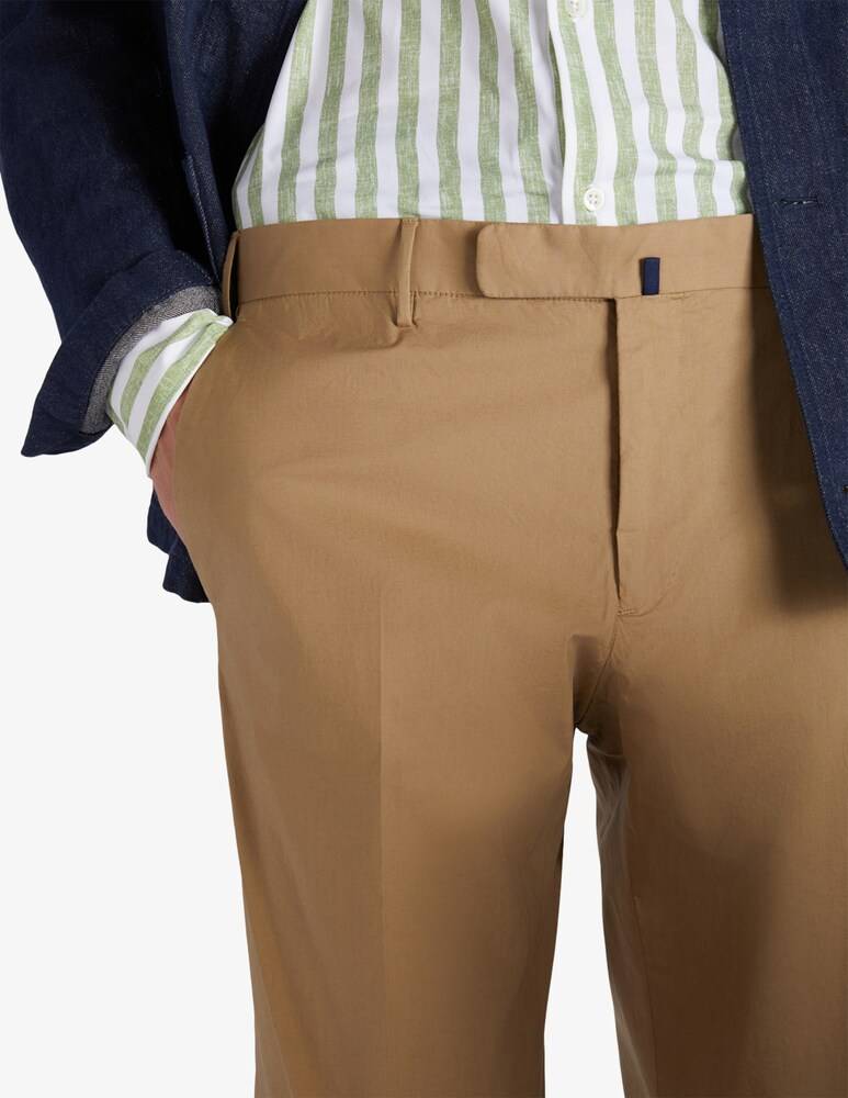 Slowear Incotex Pantalone Slim Fit In Summer Popeline Certificato