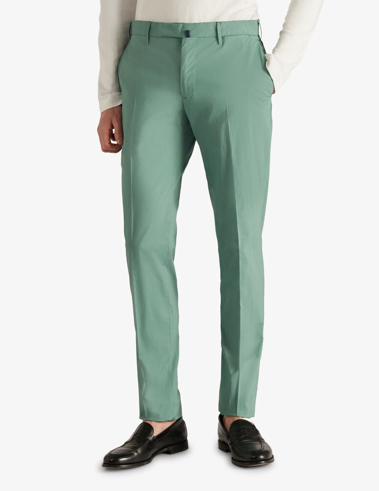 Slowear Incotex Pantalone Slim Fit In Summer Popeline Certificato