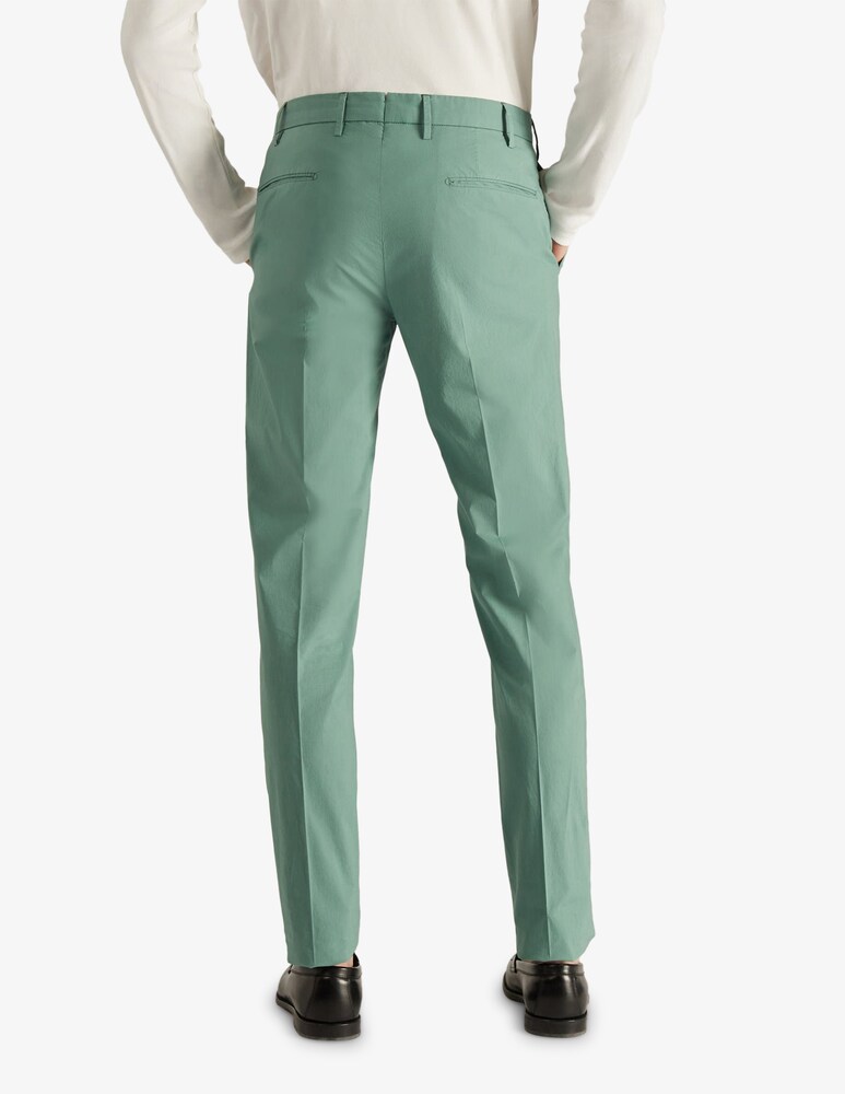 Slowear Incotex Pantalone Slim Fit In Summer Popeline Certificato