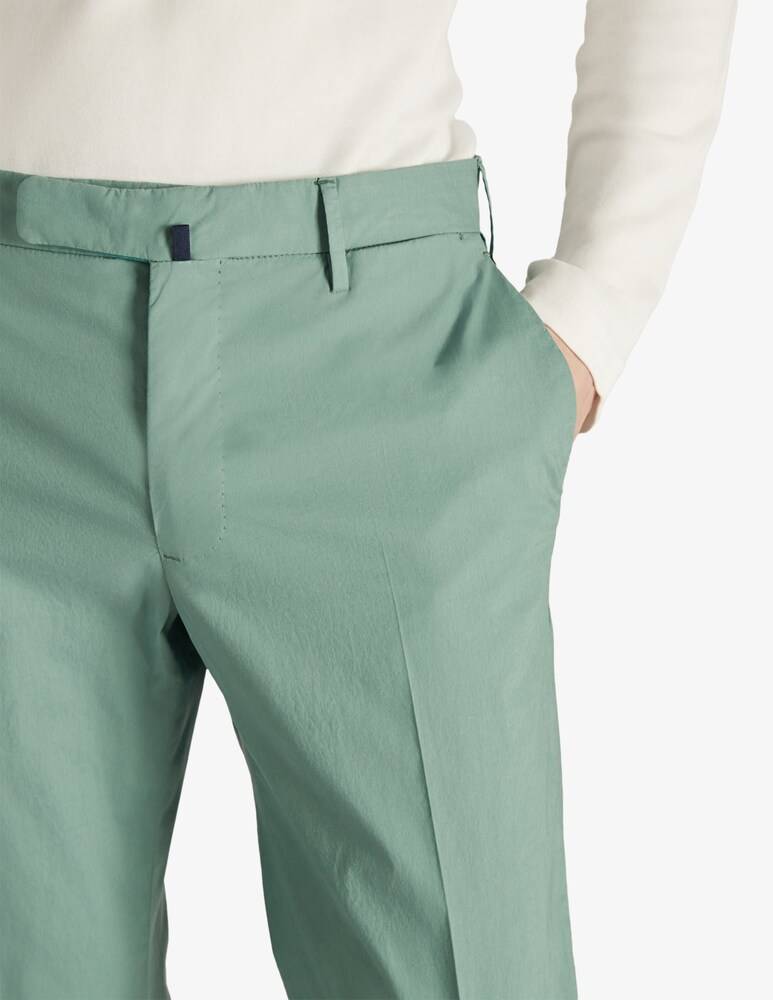 Slowear Incotex Pantalone Slim Fit In Summer Popeline Certificato