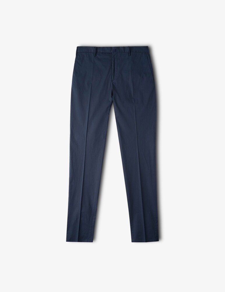 Slowear Incotex Pantalone slim fit in summer popeline certificato