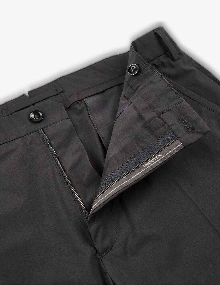 Slowear Incotex Pantalone Straight Fit In Tekno Popeline Certificato