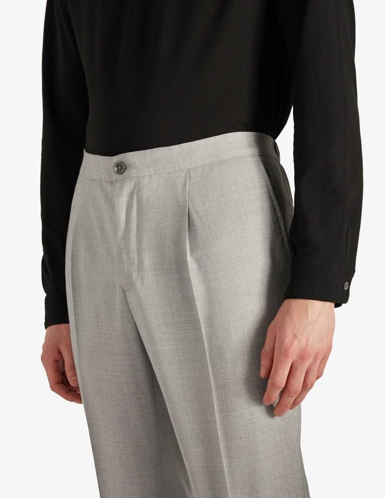 Slowear Incotex Pantalone Tapered Fit In Lana Tropical Certificata
