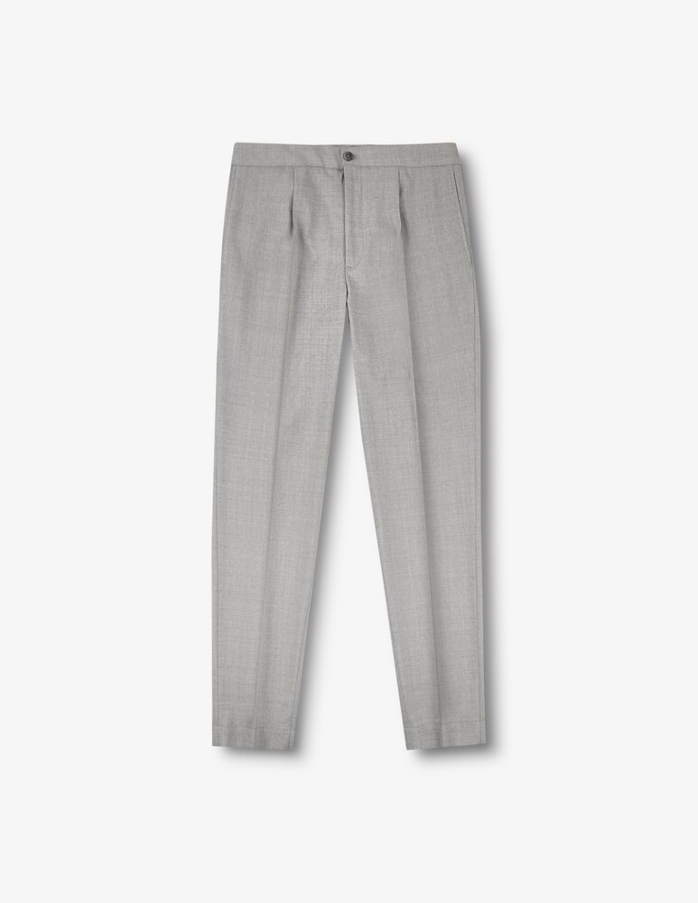 Slowear Incotex Pantalone Tapered Fit In Lana Tropical Certificata