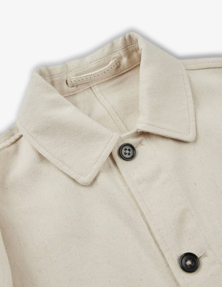 Slowear Montedoro Blusa Regular Fit In Twill Di Cotone Certificato