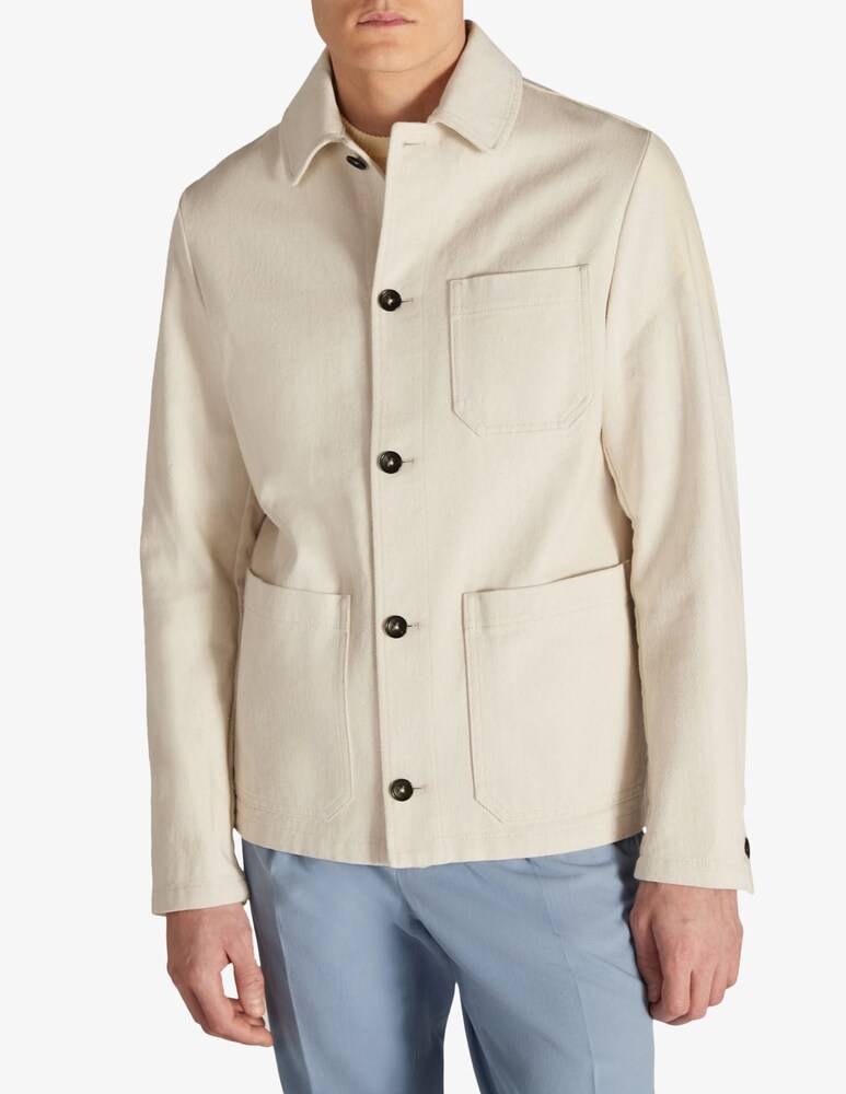 Slowear Montedoro Blusa regular fit in twill di cotone certificato
